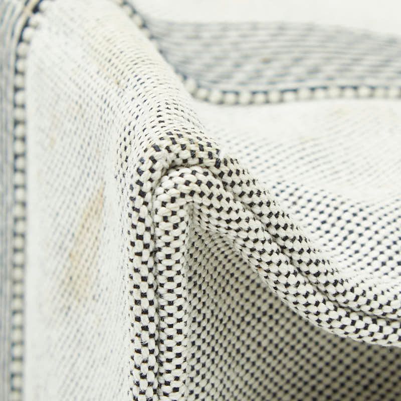 Hermes New Fourre Tout PM Mini Tote Black White Toile Ash