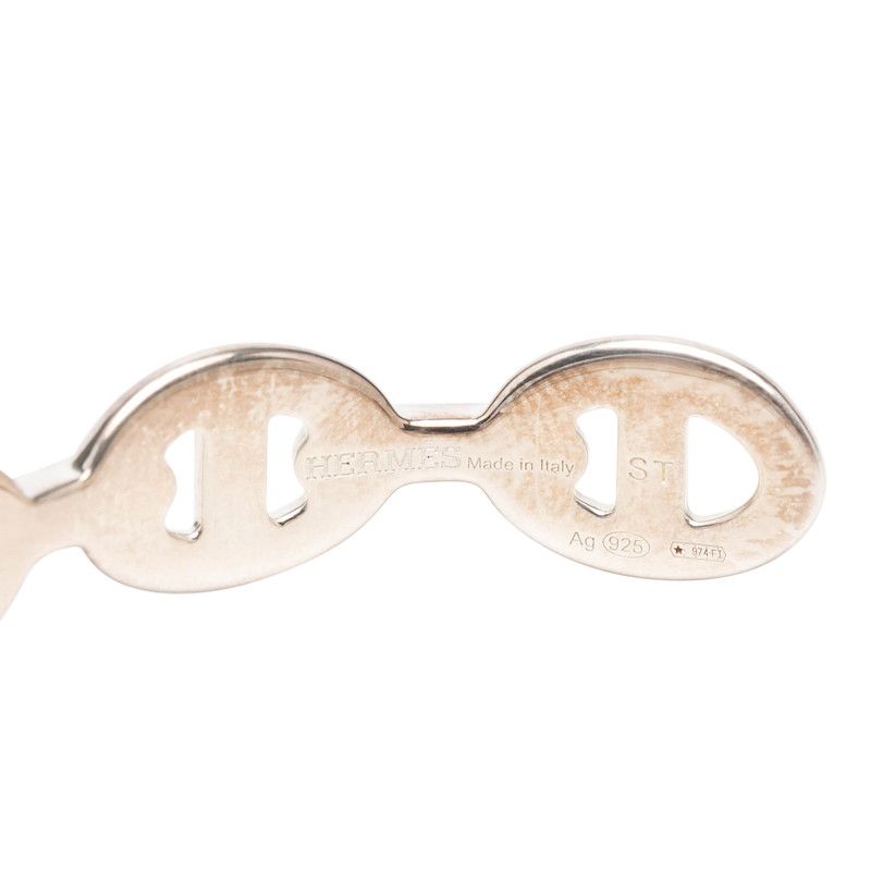 Hermes Chaine D'ancre Bracelet Bangle Silver