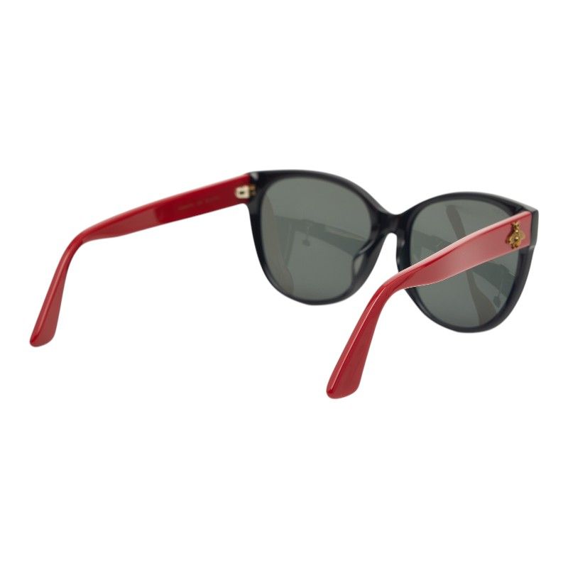 Gucci Interlocking Sunglasses Red Black Bicolor Plastic Eyewear