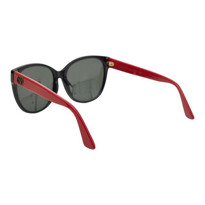 Gucci Interlocking Sunglasses Red Black Bicolor Plastic Eyewear