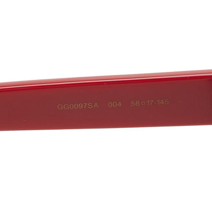 Gucci Interlocking Sunglasses Red Black Bicolor Plastic Eyewear