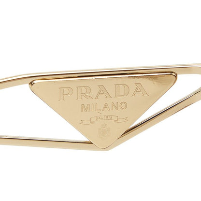 Prada Metal Frame Full Rim Gradient Sunglasses Gold Eyewear
