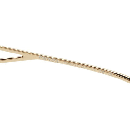 Prada Metal Frame Full Rim Gradient Sunglasses Gold Eyewear