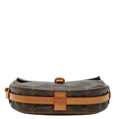Louis Vuitton Monogram Jeune Fille PM Crossbody Shoulder Bag Brown Leather