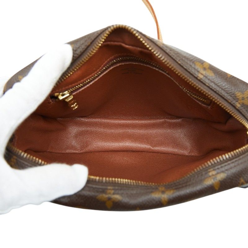 Louis Vuitton Monogram Jeune Fille PM Crossbody Shoulder Bag Brown Leather