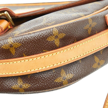 Louis Vuitton Monogram Jeune Fille PM Crossbody Shoulder Bag Brown Leather