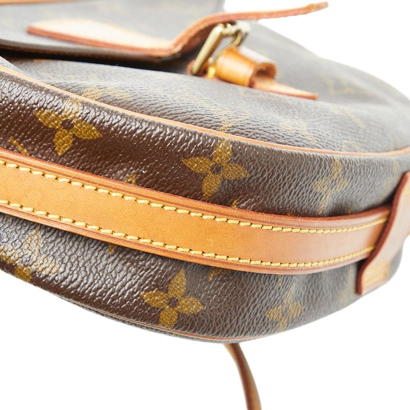 Louis Vuitton Monogram Jeune Fille PM Crossbody Shoulder Bag Brown Leather