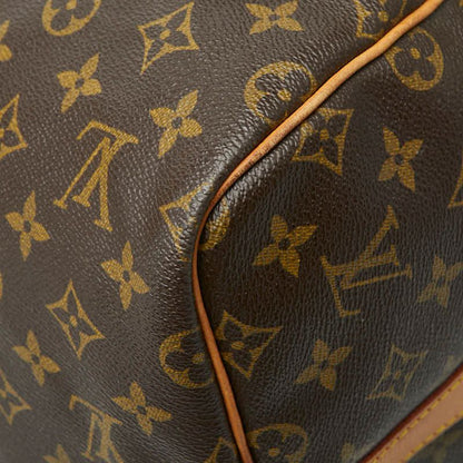 Louis Vuitton Monogram Keepall Bandouliere 55 Boston Bag 2-Way Brown Leather