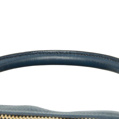 Prada 2-Way Shoulder Bag Navy Vitello Daino Leather