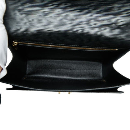 Louis Vuitton Epi Monceau Handbag Noir Black Leather