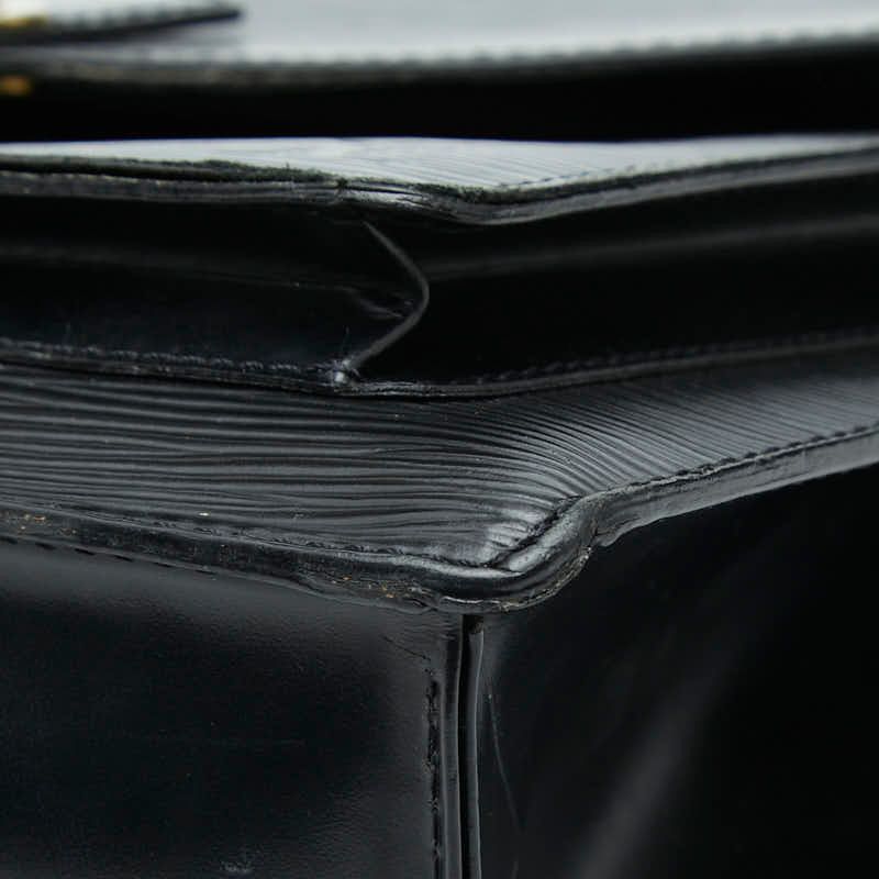 Louis Vuitton Epi Monceau Handbag Noir Black Leather
