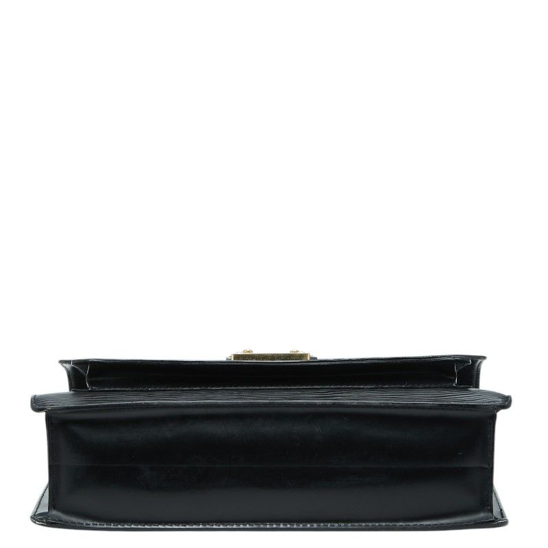 Louis Vuitton Epi Monceau Handbag Noir Black Leather