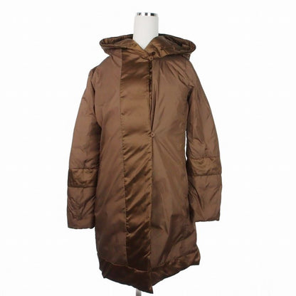 Max Mara the Cube Reversible Long Down Coat Jacket 38 Brown