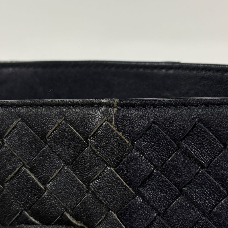 Bottega Veneta Intrecciato Business Bag Leather Black