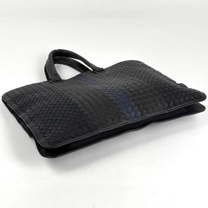 Bottega Veneta Intrecciato Business Bag Leather Black