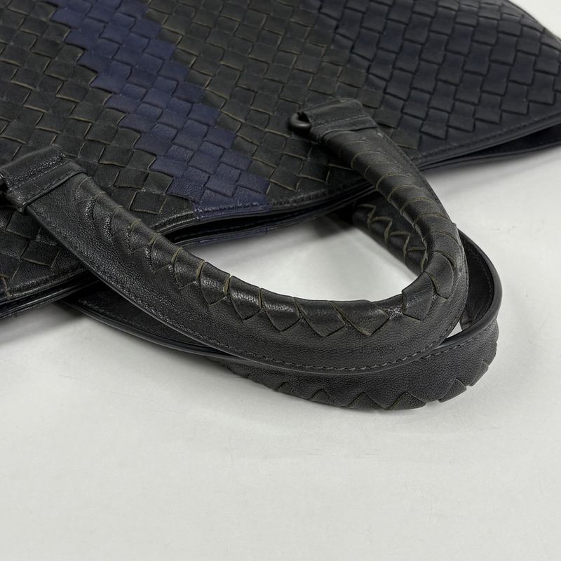 Bottega Veneta Intrecciato Business Bag Leather Black