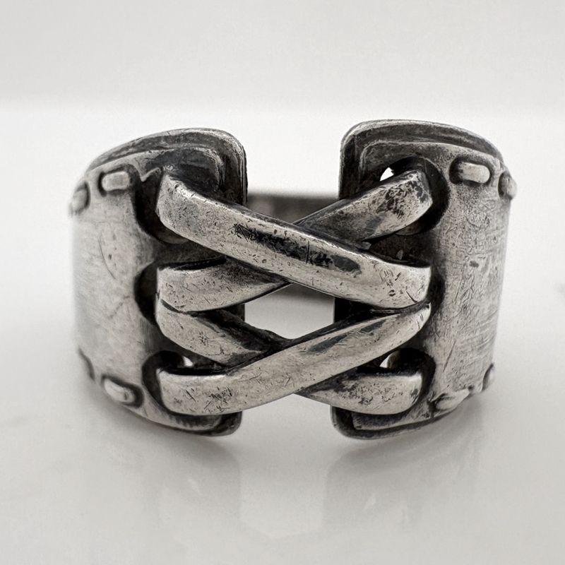 Hermes Mexico Ring Corset Belt Silver
