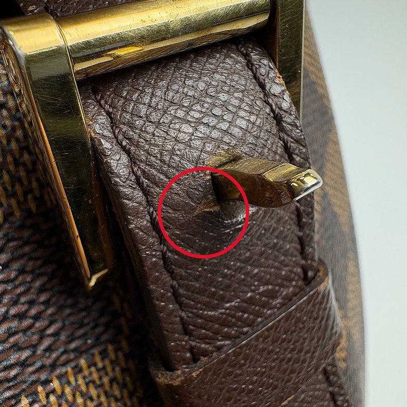 Louis Vuitton Belem MM Shoulder Bag Damier Brown