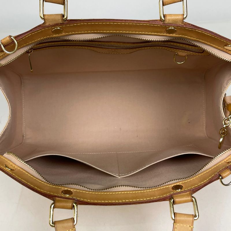 Louis Vuitton GM 2-Way Shoulder Bag Enamel Monogram Vernis Rose Florentine