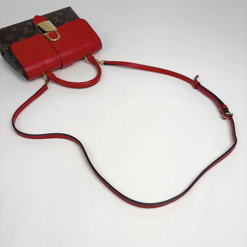Louis Vuitton Locky BB 2-Way Shoulder Bag Monogram Brown Coquelicot