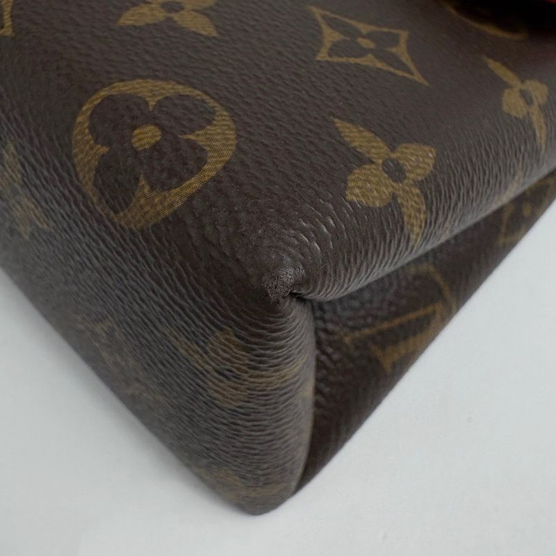 Louis Vuitton Locky BB 2-Way Shoulder Bag Monogram Brown Coquelicot