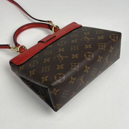 Louis Vuitton Locky BB 2-Way Shoulder Bag Monogram Brown Coquelicot