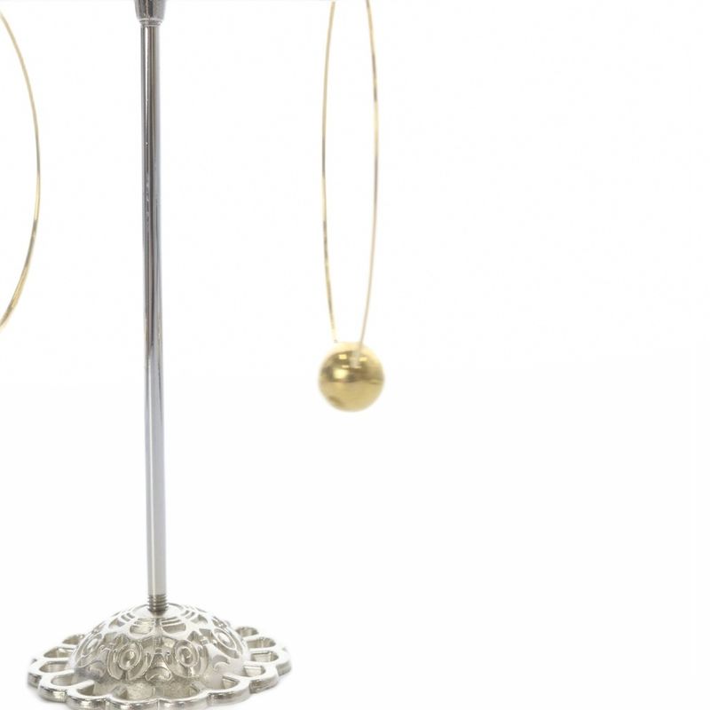 Celine Phoebe Philo Era Hoop Earrings for Both Ears Gold