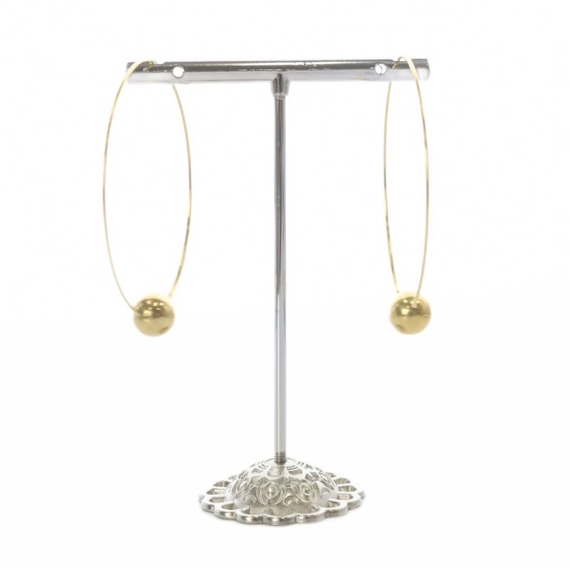 Celine Phoebe Philo Era Hoop Earrings for Both Ears Gold