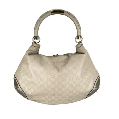 Guccissima 2-Way Tote Indy Shoulder Bag Beige