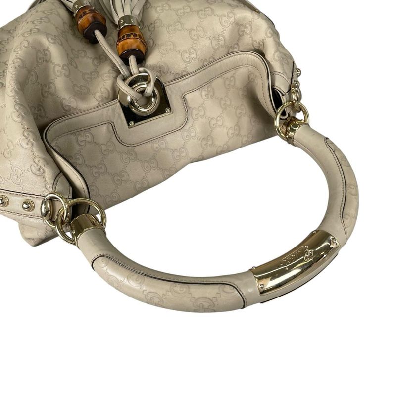 Guccissima 2-Way Tote Indy Shoulder Bag Beige