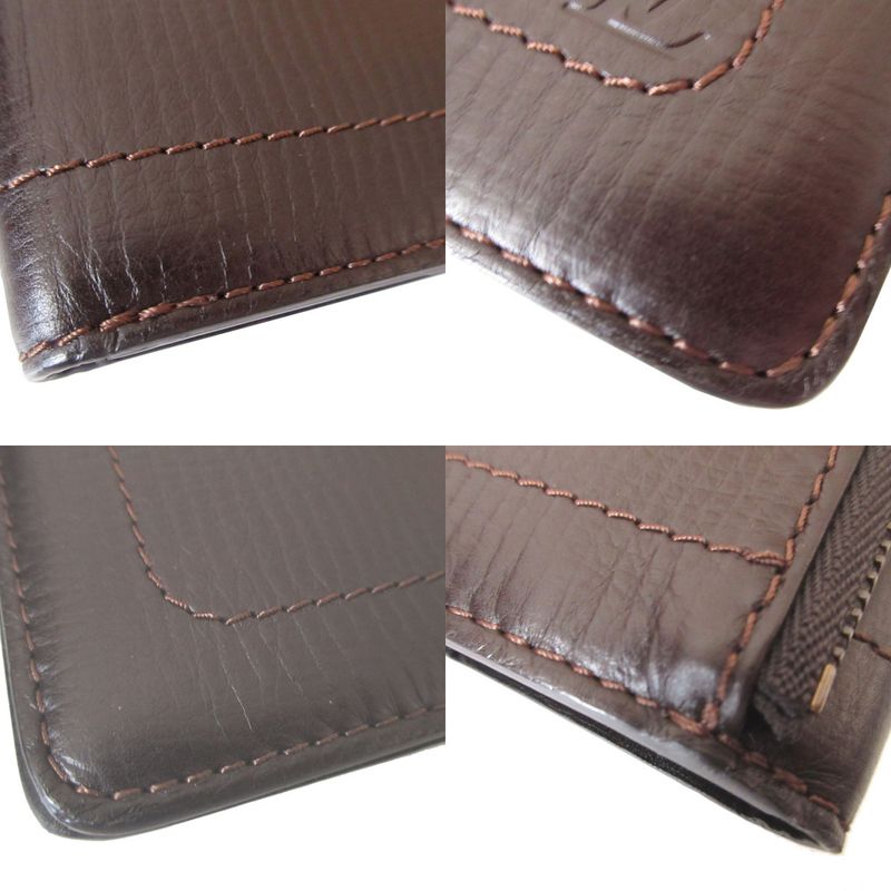 Louis Vuitton Utah Compact Wallet Leather Brown Bifold