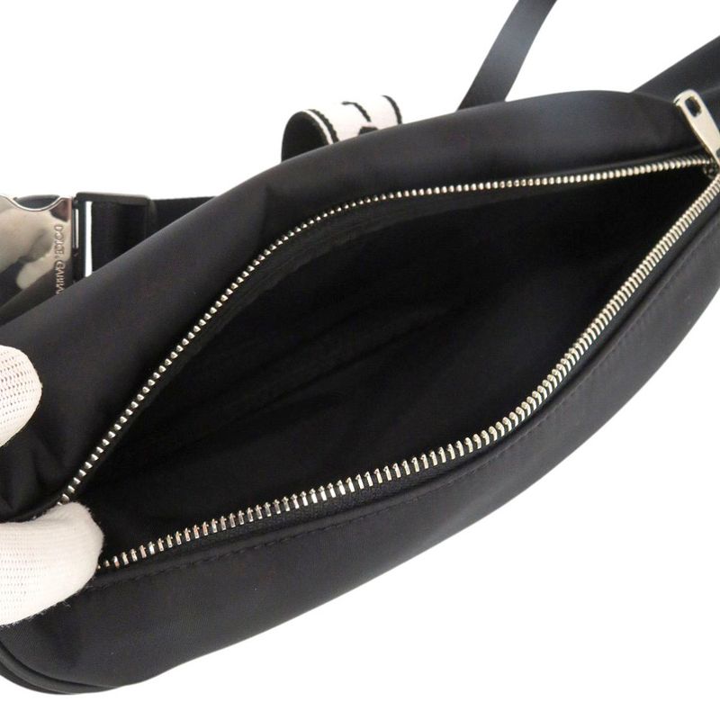 Dolce & Gabbana Nylon Black Belt Bag