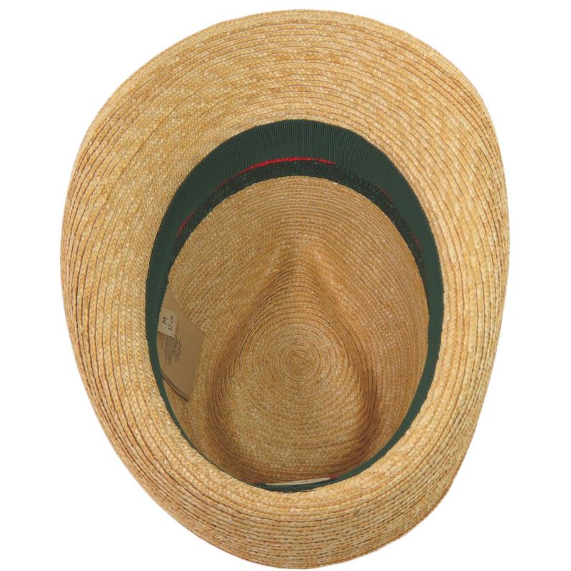 Gucci Woven Stroller Hat Straw Hat Sherry Line M 57 cm Natural Plants Beige