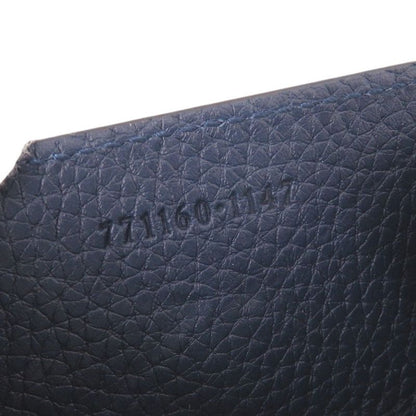 Gucci Logo Leather Blue Coin Case