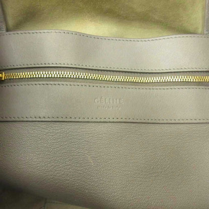 Celine Fabric Era Horizontal Cover Tote Leather Gray