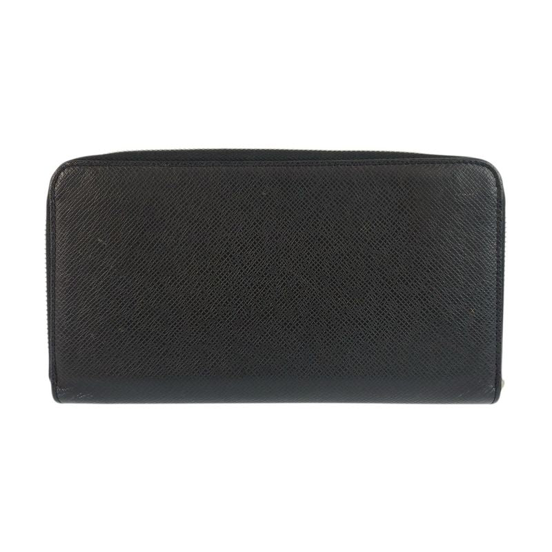 Louis Vuitton Taiga Zippy Organizer NM Noir Black Wallet