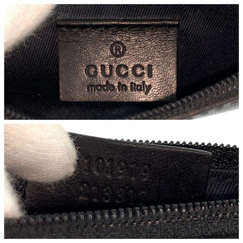 Gucci Black GG Canvas Leather Tote Shoulder Bag