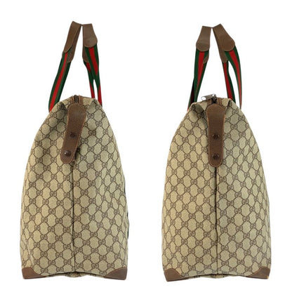 Gucci Vintage Sherry Line GG Supreme Canvas Boston Bag