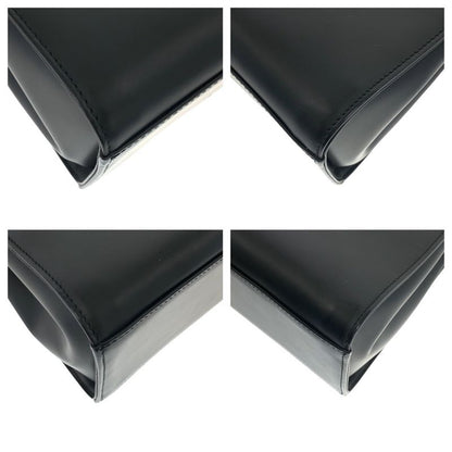 Gucci Bamboo Black Silver Leather 002 Tote