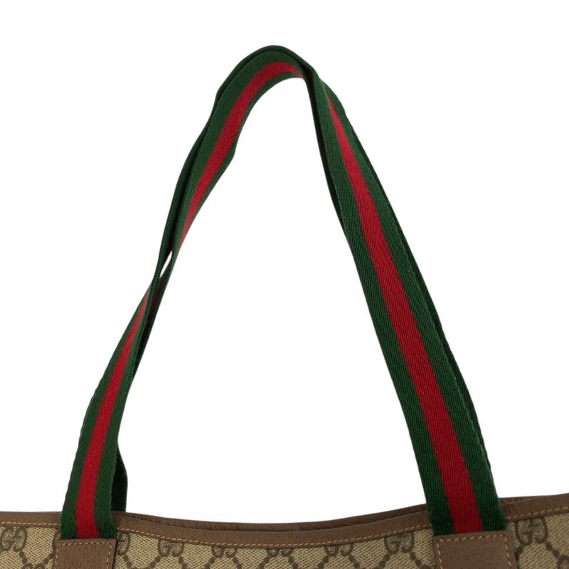 Gucci Sherry Line Beige GG Supreme Canvas 002 58 Tote Shoulder Bag