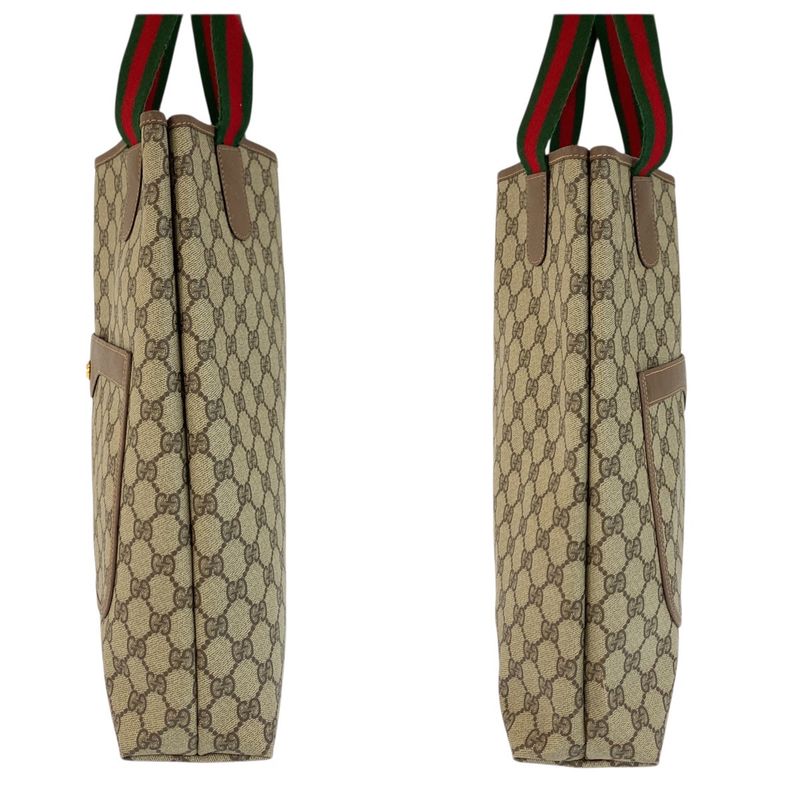 Gucci Sherry Line Beige GG Supreme Canvas 002 58 Tote Shoulder Bag