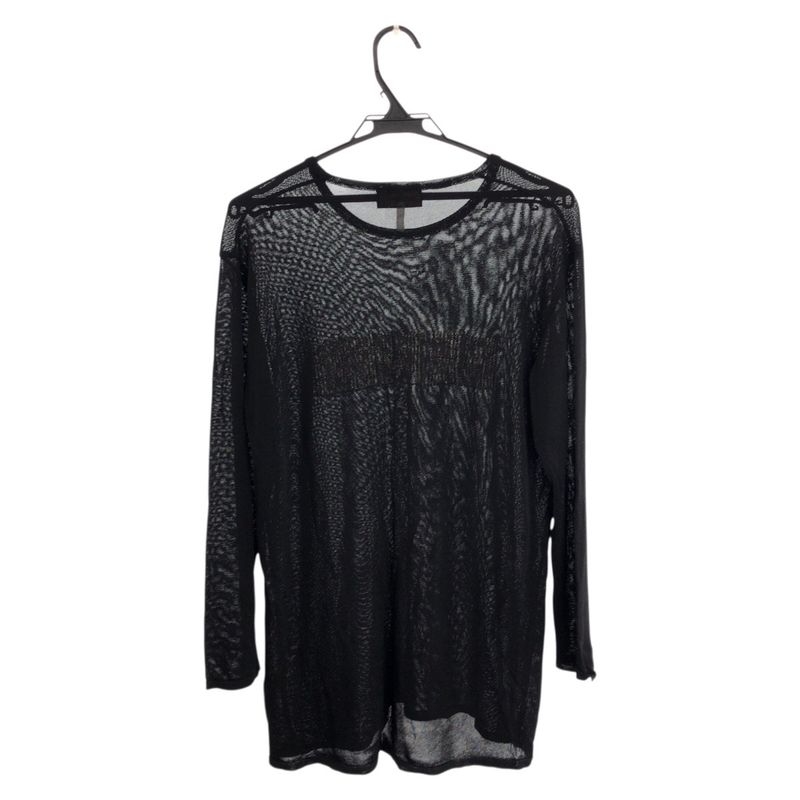 Fendi Thistle 42 Black Gold Polyester Long Sleeve T-