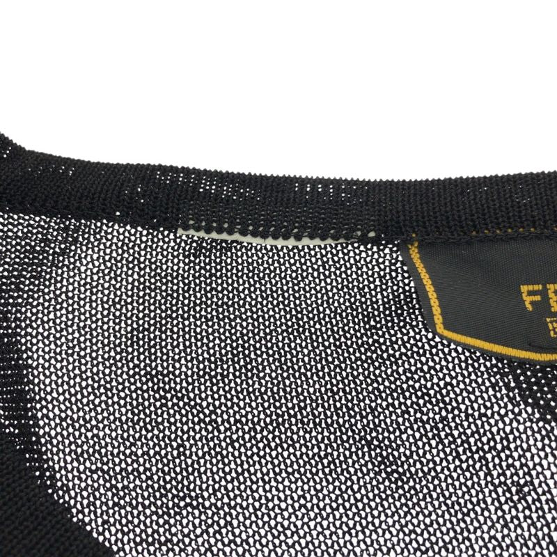 Fendi Thistle 42 Black Gold Polyester Long Sleeve T-