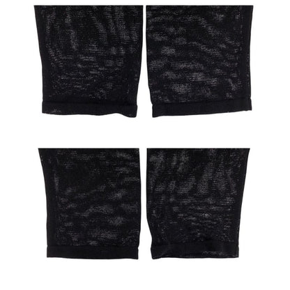 Fendi Thistle 42 Black Gold Polyester Long Sleeve T-
