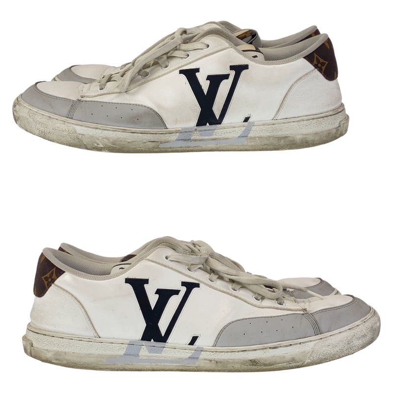 Louis Vuitton Charlie Line 29.5 cm White Multicolor Leather Sneakers Low Cut