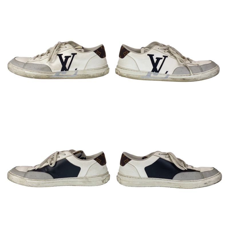 Louis Vuitton Charlie Line 29.5 cm White Multicolor Leather Sneakers Low Cut