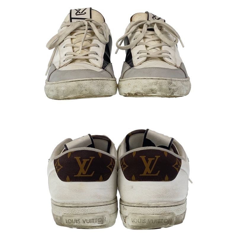 Louis Vuitton Charlie Line 29.5 cm White Multicolor Leather Sneakers Low Cut