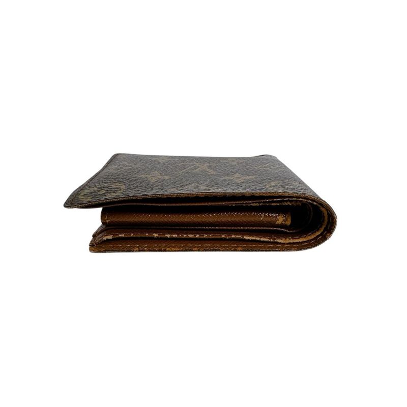Louis Vuitton Monogram Bifold Wallet Cult Cles Monet Brown
