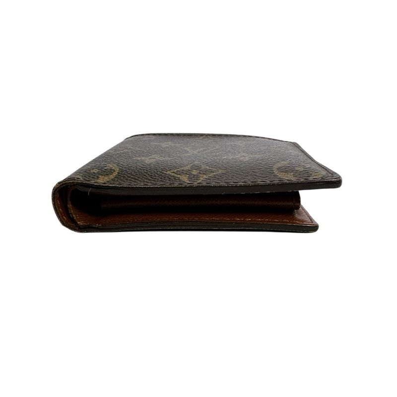 Louis Vuitton Monogram Bifold Wallet Cult Cles Monet Brown