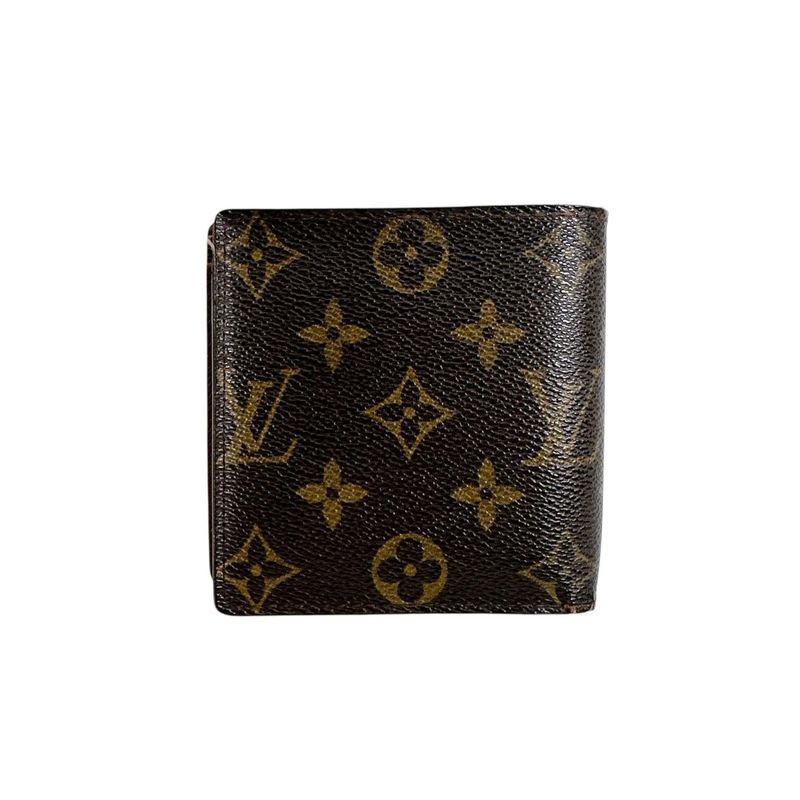 Louis Vuitton Monogram Bifold Wallet Cult Cles Monet Brown